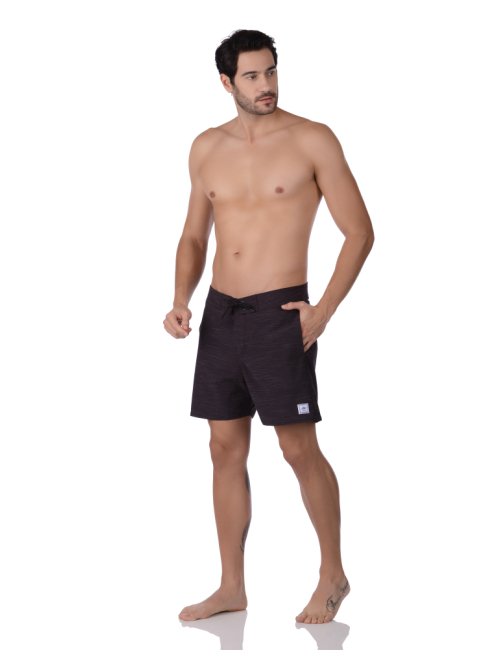 Bermuda Masculina Retro Surf Wear Preto