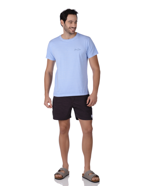 Bermuda Masculina Retro Surf Wear Preto