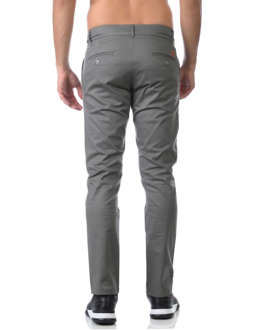 Calça Sarja Alfaiataria Clássica Elastano - Cinza