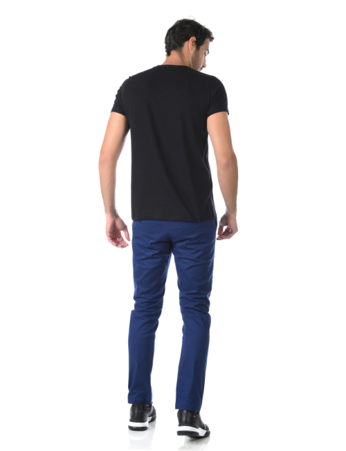 Calça Sarja Alfaiataria Clássica Elastano - Marinho