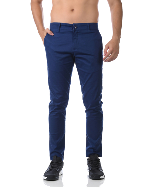 Calça Sarja Alfaiataria Clássica Elastano - Marinho