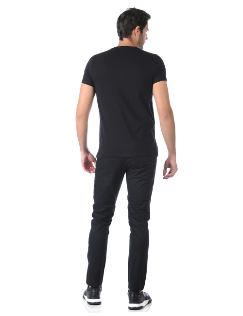 Calça Sarja Alfaiataria Clássica Elastano - Preto