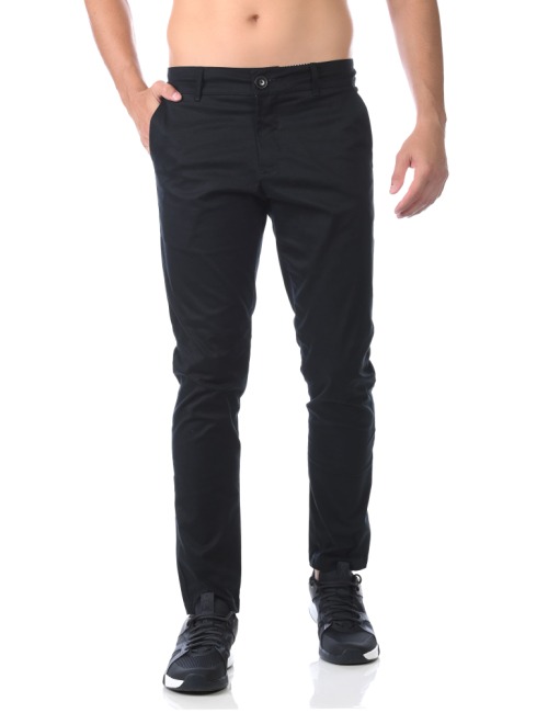 Calça Sarja Alfaiataria Clássica Elastano - Preto