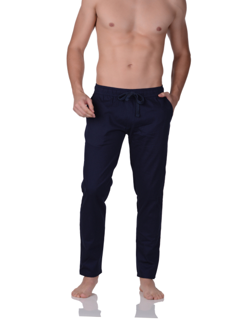 Calça Sarja Cós Elastico Easy Fit Azul Marinho
