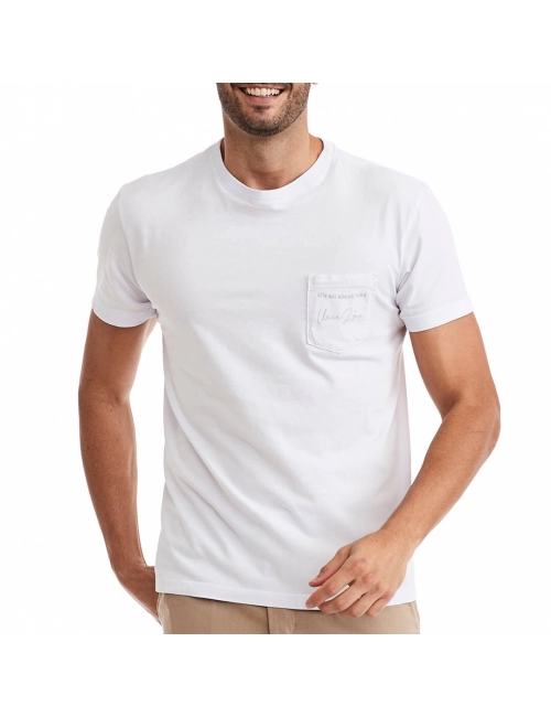 Camiseta Masculina Bolso Branca - Its All About Love