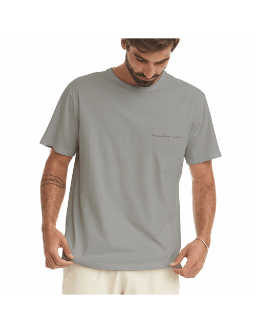 Camiseta Masculina Coqueiro - Cinza