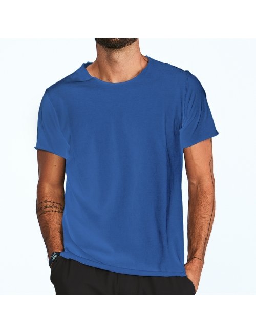 Camiseta Estonada Sem Barra - Azul