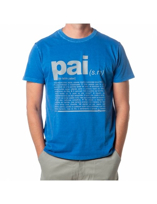Camiseta Estonada Vaca Lôca Pai - Azul