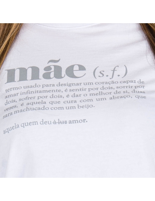 Camiseta Feminina Dia das Mães Branca 