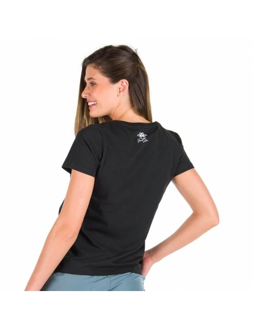 Camiseta Feminina Mad Cow Preta Baby Look 