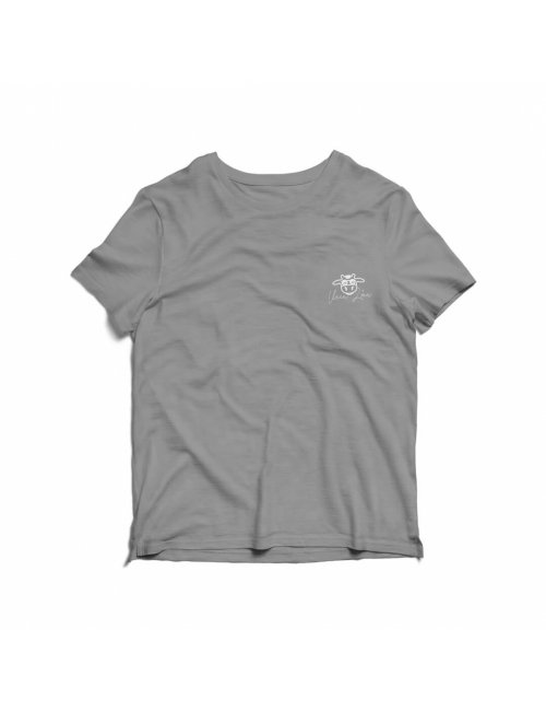 Camiseta Infantil Assinatura Vaca Lôca Cinza