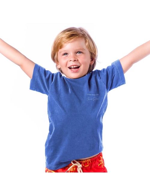 Camiseta Infantil Azul - Its All About Love Camiseta Infantil Azul - Its All About Love