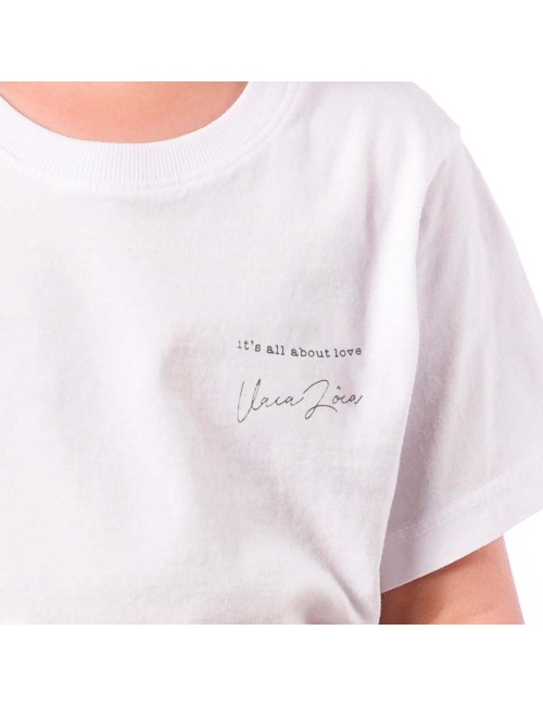 Camiseta Infantil Branco - Its All About Love
