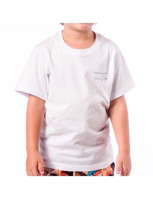 Camiseta Infantil Branco - Its All About Love