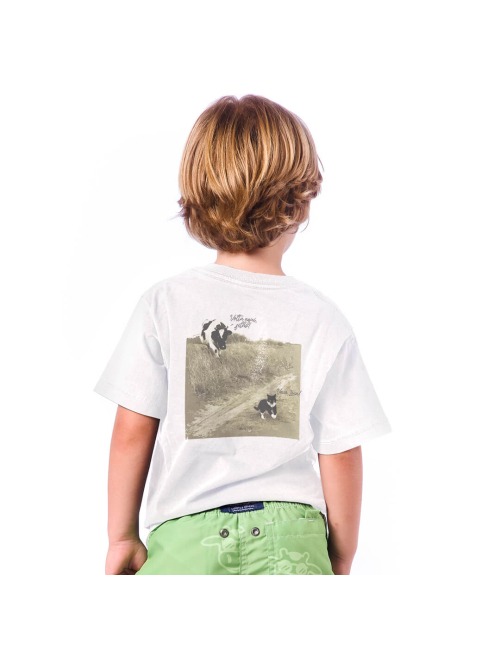 Camiseta Infantil Meme Da Vaca - Branco