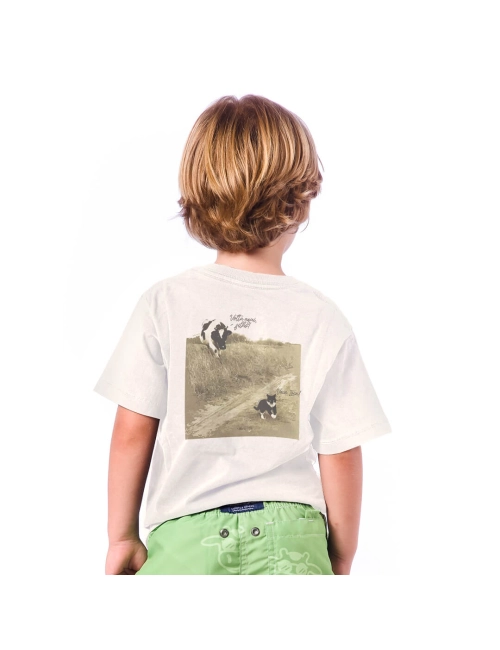 Camiseta Infantil Meme Da Vaca - Off White