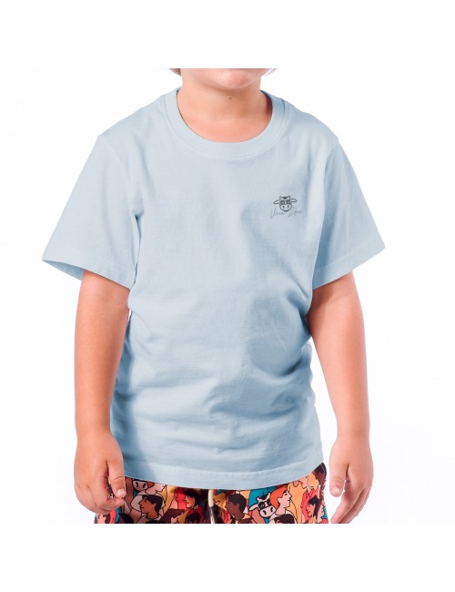 Camiseta Infantil Nossa Vaca Voa - Azul