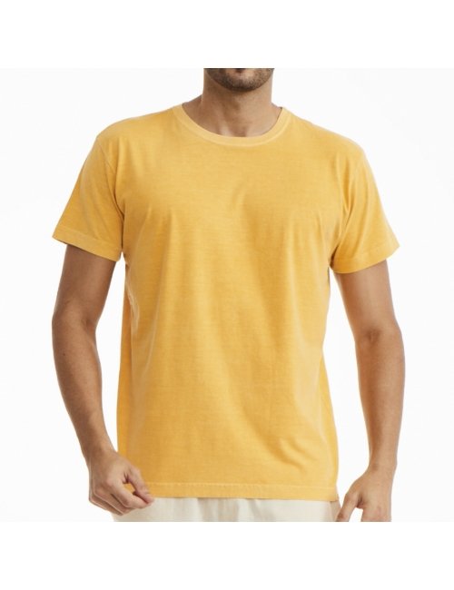 Camiseta Masculina Básica - Amarela