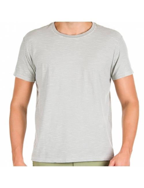 Camiseta Masculina Básica - Cinza