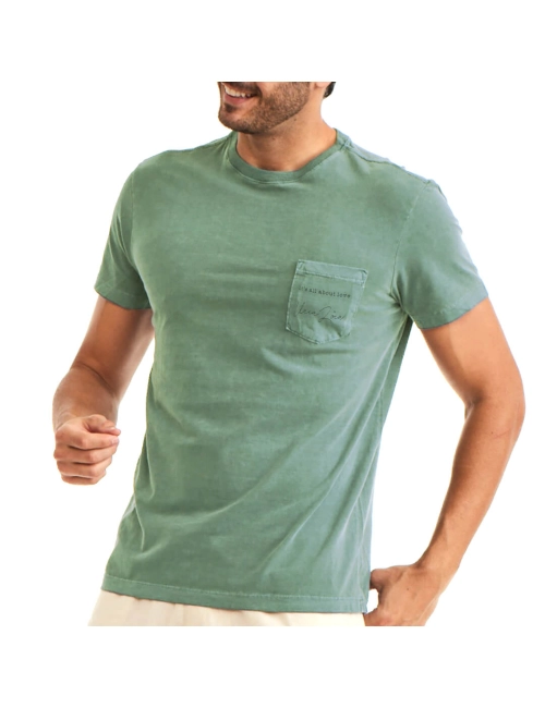 Camiseta Masculina Bolso Its All About Love - Verde