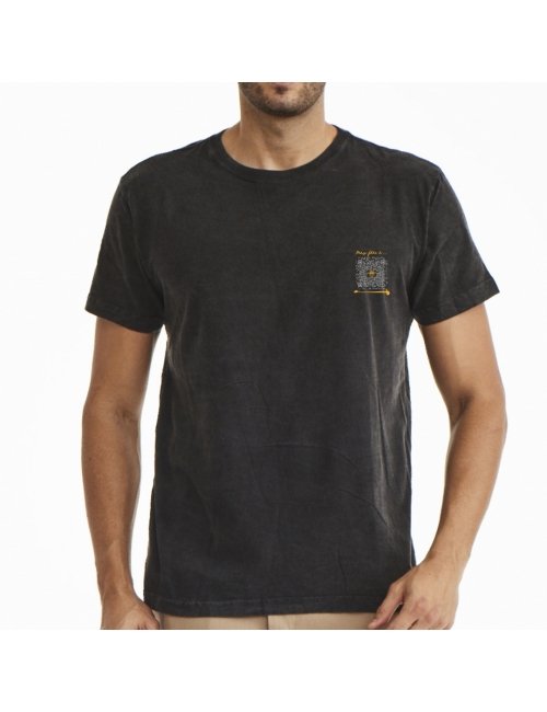 Camiseta Masculina Dia dos Pais - Preta Marmorizada