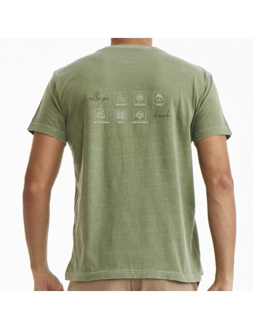 Camiseta Masculina Dia dos Pais - Verde Militar	