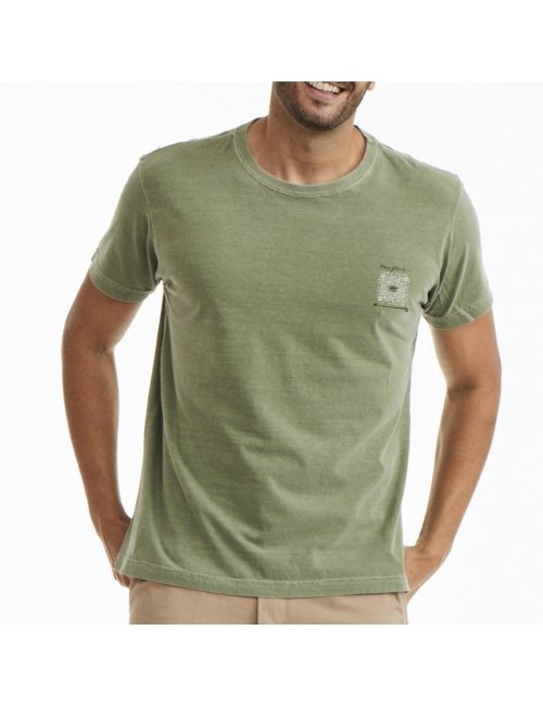 Camiseta Masculina Dia dos Pais - Verde Militar	