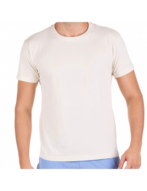 Camiseta Masculina Estonada Básica Off White