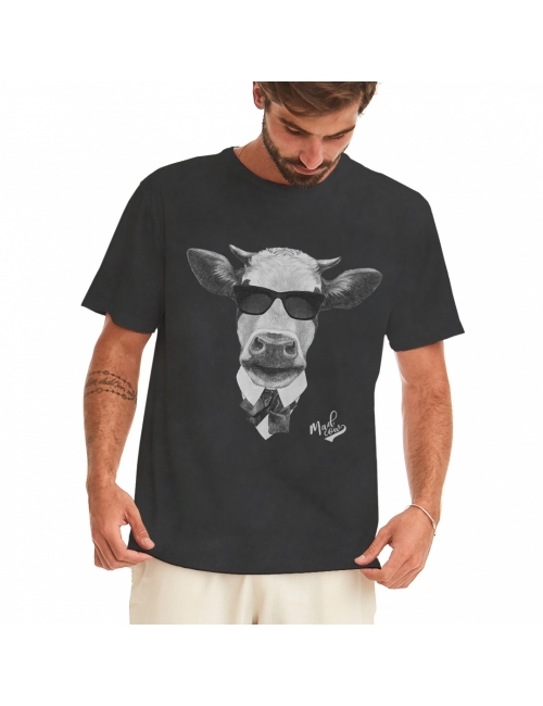 Camiseta Masculina Mad Cow - Chumbo