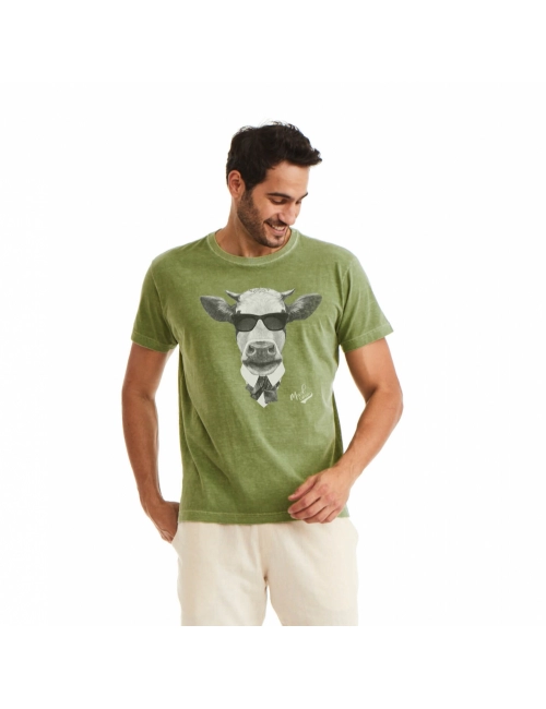 Camiseta Masculina Mad Cow Verde