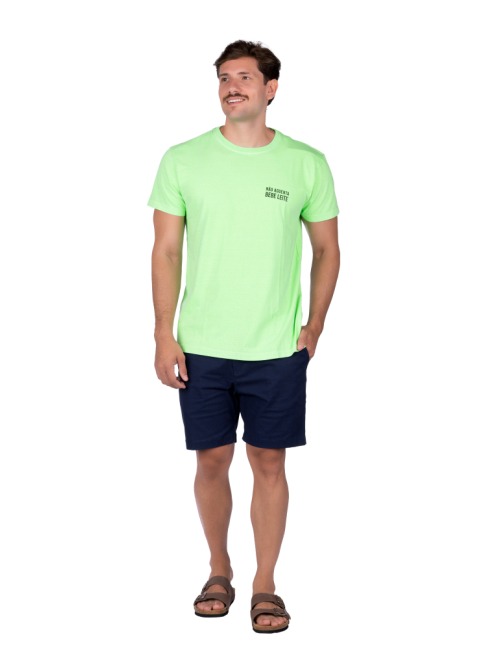 Camiseta Masculina Mojito - Verde Neon