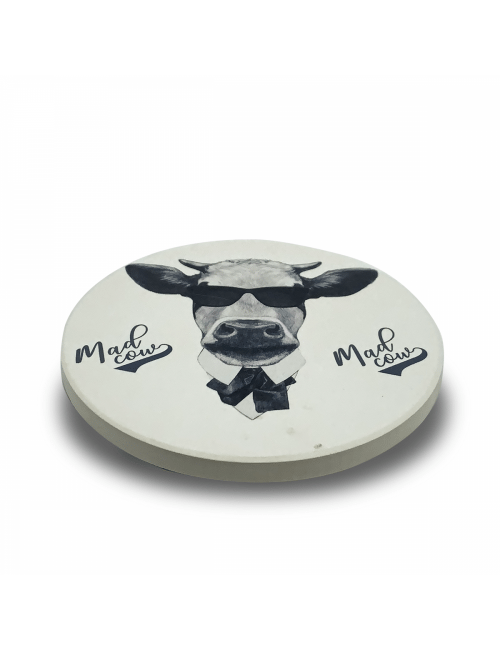 Jogo Porta Copos de Cerâmica 4 unidades - Mad Cow