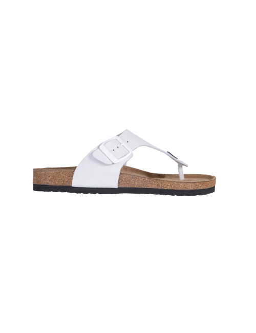 Le Cork Sandália Cascais Cortiça Branco