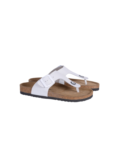 Le Cork Sandália Cascais Cortiça Branco