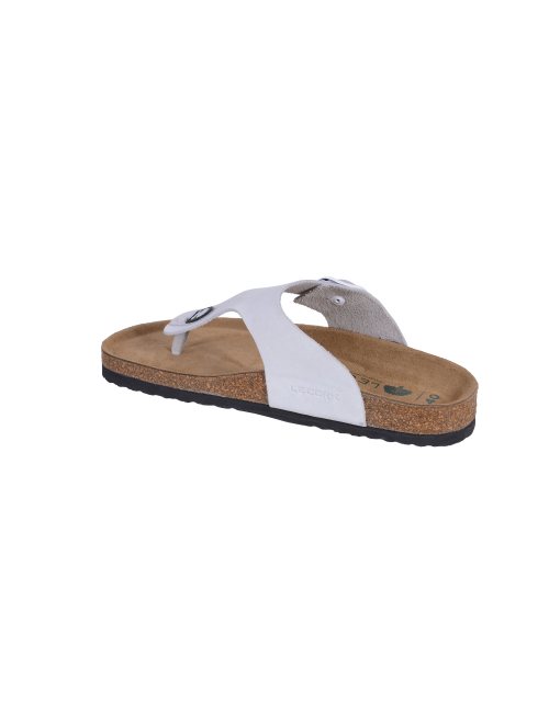 Le Cork Sandália Cascais Cortiça Branco