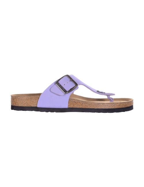 Le Cork Sandália Cascais Cortiça Lavanda Estonado