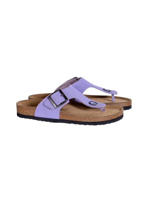 Le Cork Sandália Cascais Cortiça Lavanda Estonado