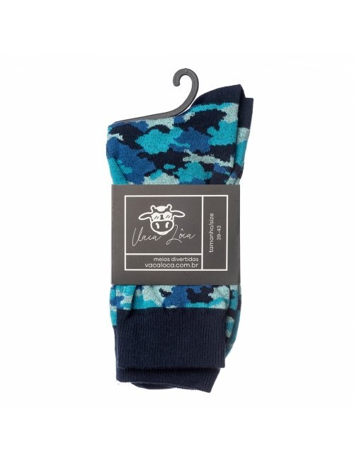 Meias Vaca Lôca - Camuflada Mar