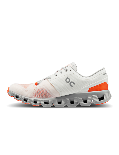 On Running Cloud X 3 Feminino Ivory Alloy