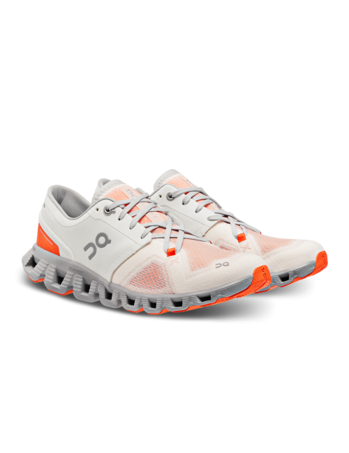 On Running Cloud X 3 Feminino Ivory Alloy
