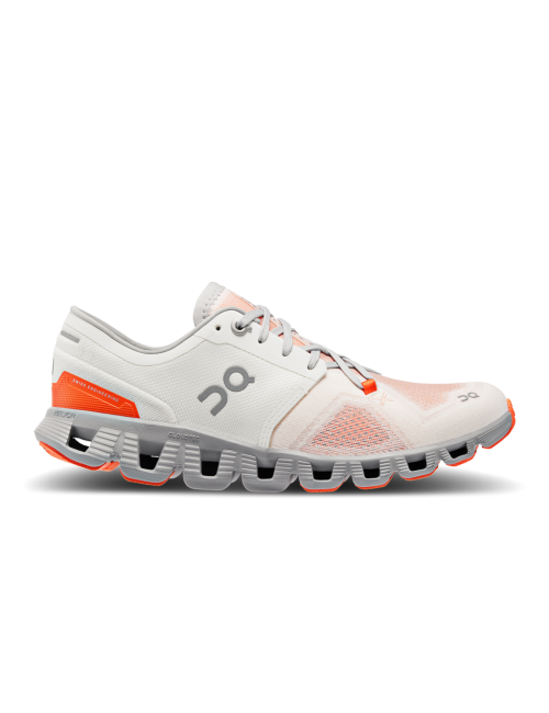On Running Cloud X 3 Feminino Ivory Alloy
