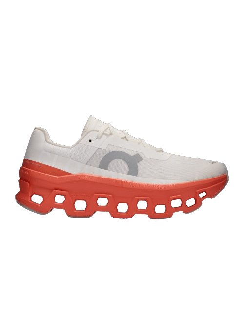 On Running Cloudmonster Feminino White Flame