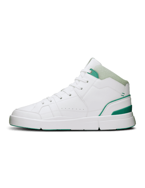 On Running The Roger Clubhouse Mid Masculino White Green
