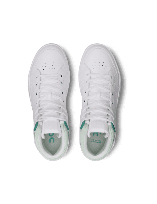 On Running The Roger Clubhouse Mid Masculino White Green