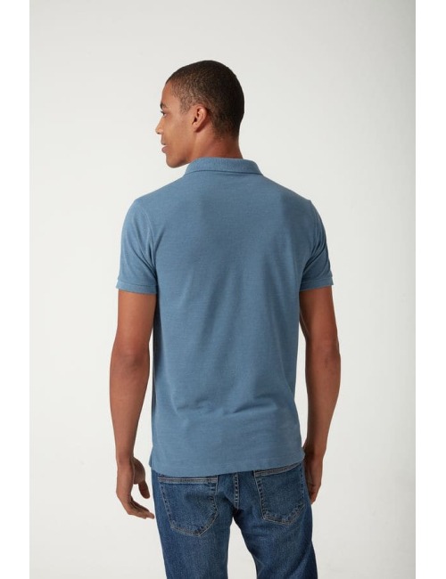 Polo Zapalla Piquet Mescla Color - Indigo