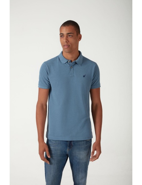 Polo Zapalla Piquet Mescla Color - Indigo