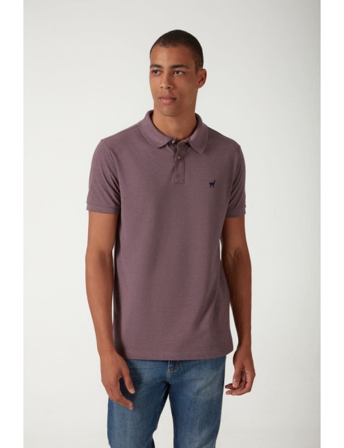 Polo Zapalla Piquet Mescla Color - Vinho