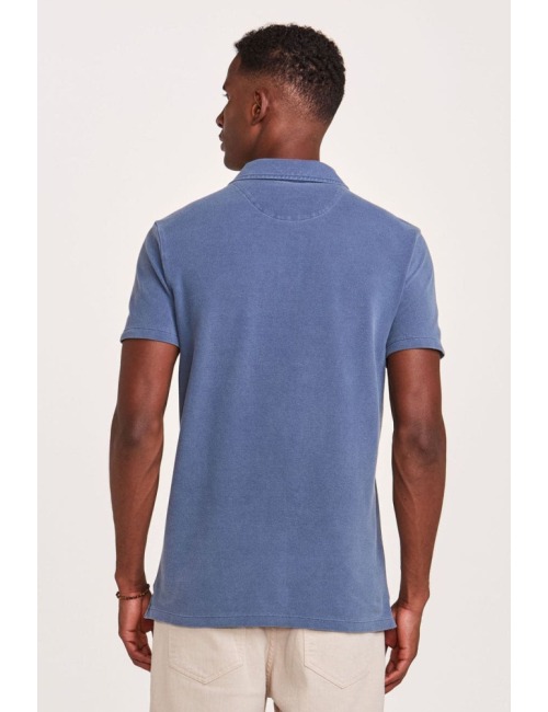 Polo Zapalla Piquet Stone - Azul Marinho