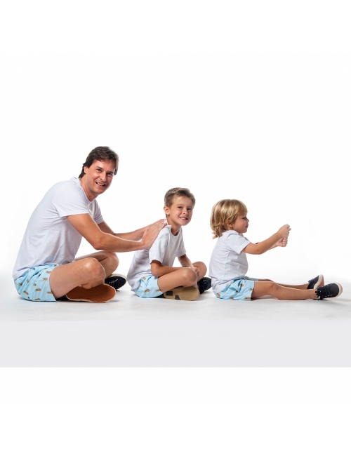Short Infantil Praia Masculino Abacaxi