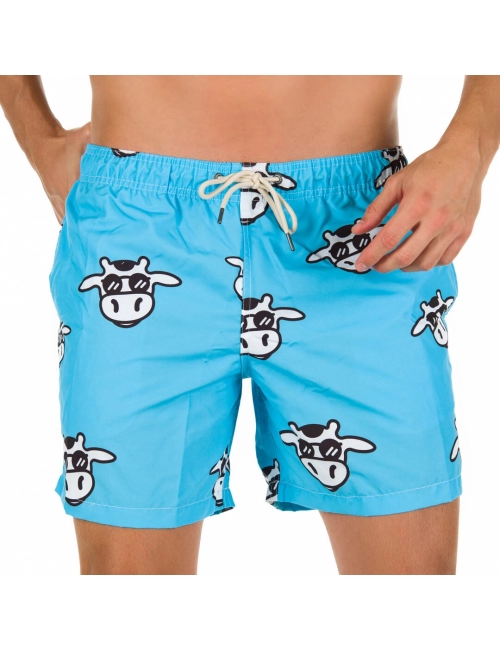 Short Masculino Praia Azul Bebê Vaca Lôca